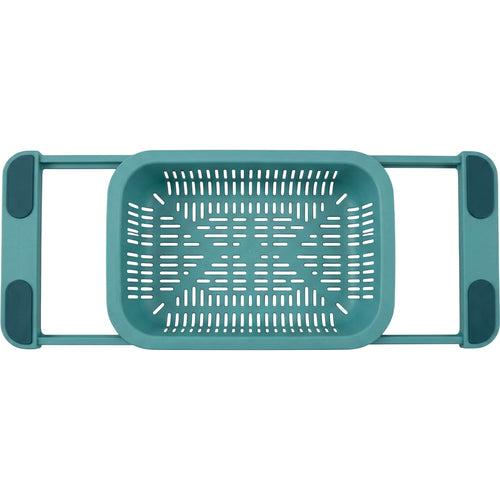 Zocns Expandable Over-Sink Vegetable Colander 36-54 cm Teal - Product view